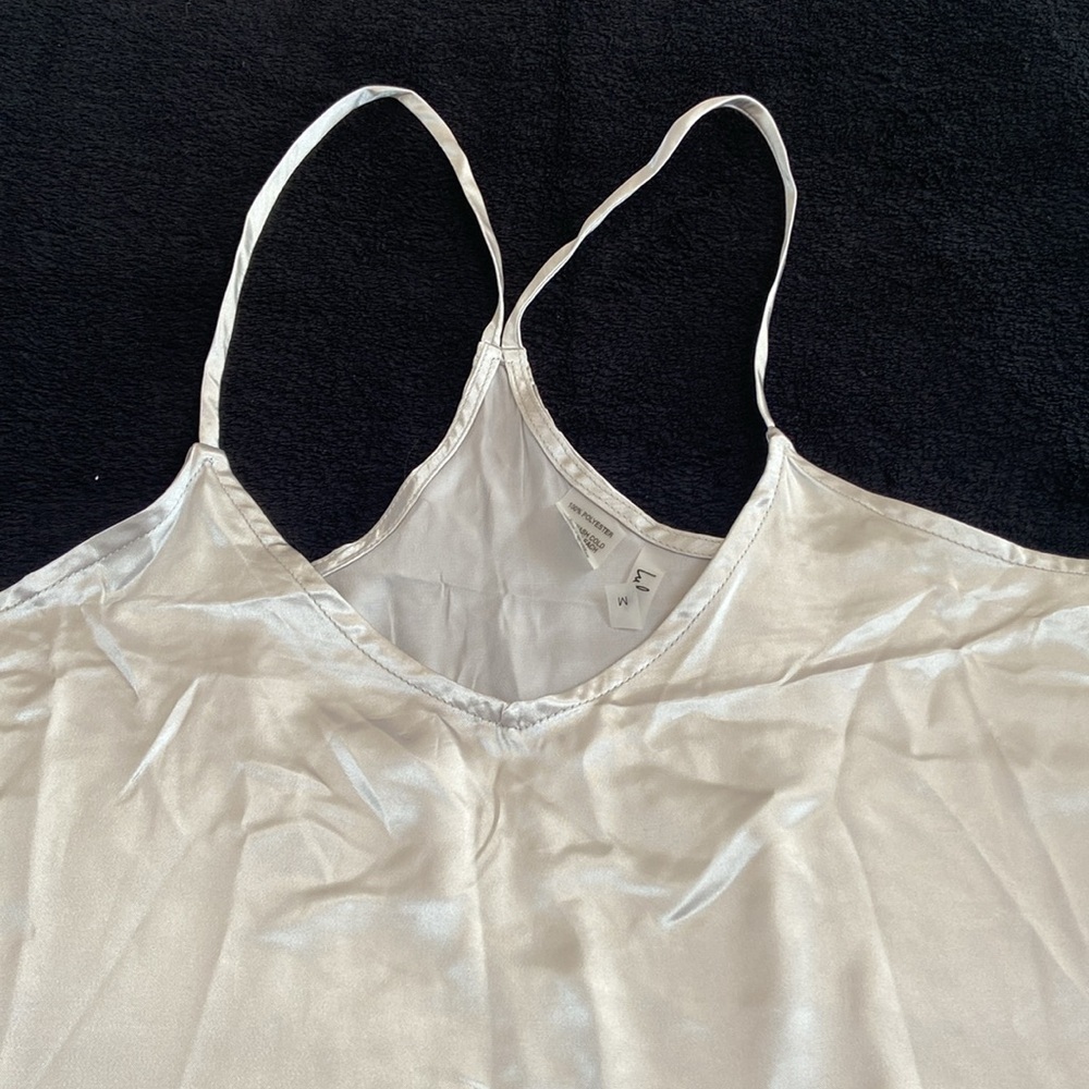 Lulus satin tank top - Picture 4 of 6